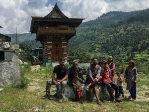 Villagers in Himalayan village, Uttarakhand, India