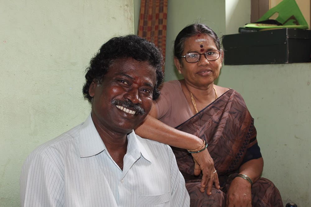 journalist and wife in Tiruvannamalai.