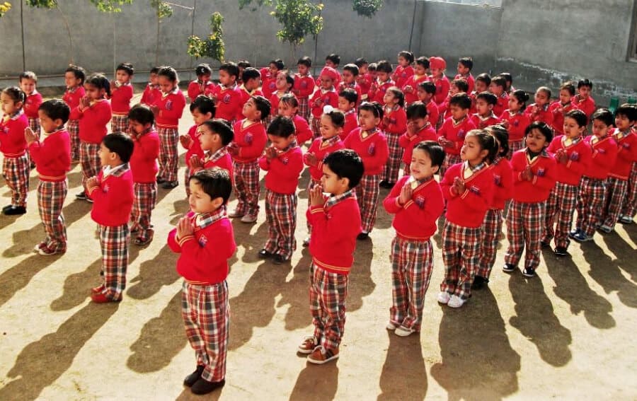 School prayer with children