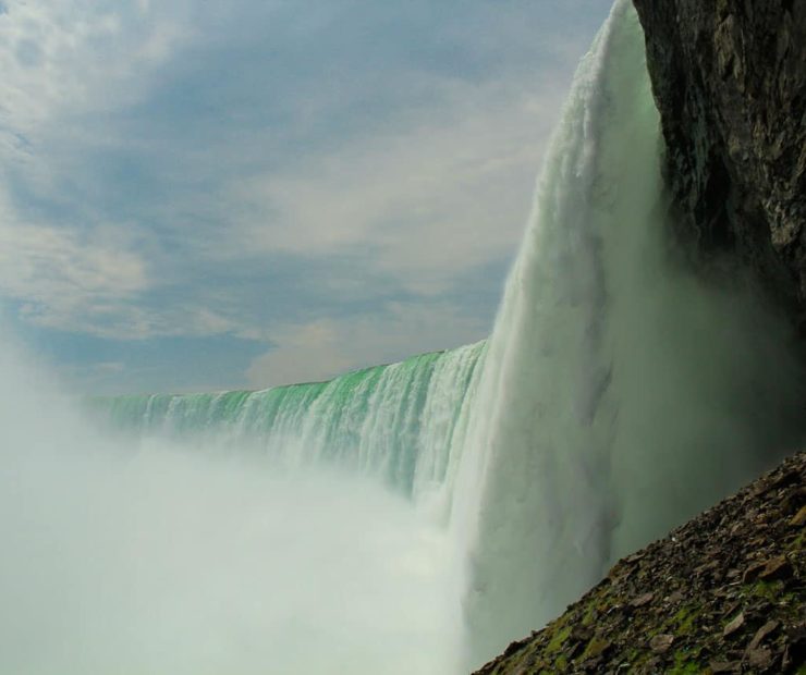On the edge at Niagara Falls, Canada