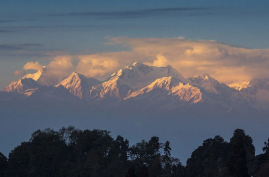 Himalayas in Darjeeling, India