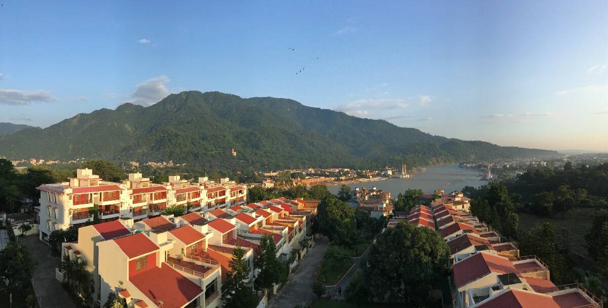 View of Rishikesh from Ayurveda homestay