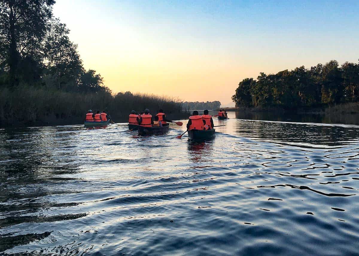 Canoeing in Satpura Tiger Reserve