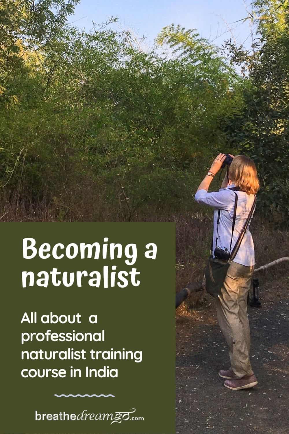 Mariellen Ward at Naturalist Training course