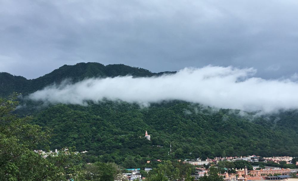 cloud over Rishikesh, a monsoon destination in India