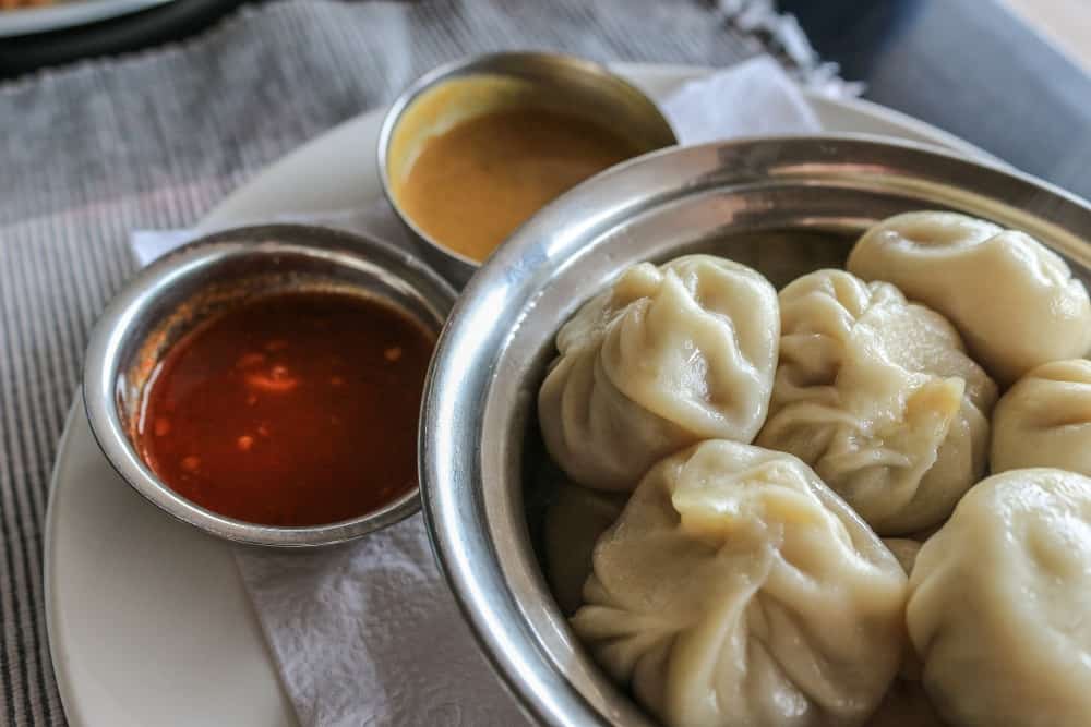 momos an Indian street food