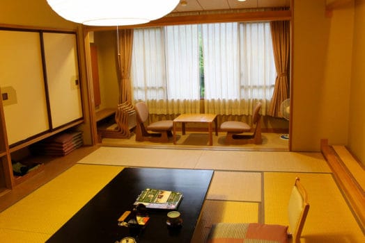 room in a ryokan in Kyoto, Japan