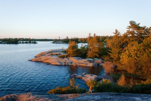 camping in Ontario on Georgian Bay