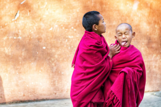Monks in Kathmandu, Nepal
