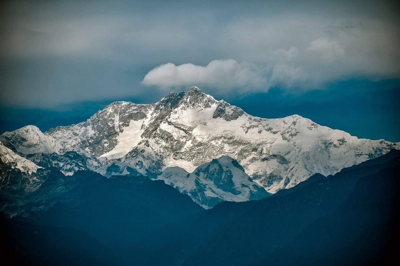 Kanchenjunga mountain in Sikkim