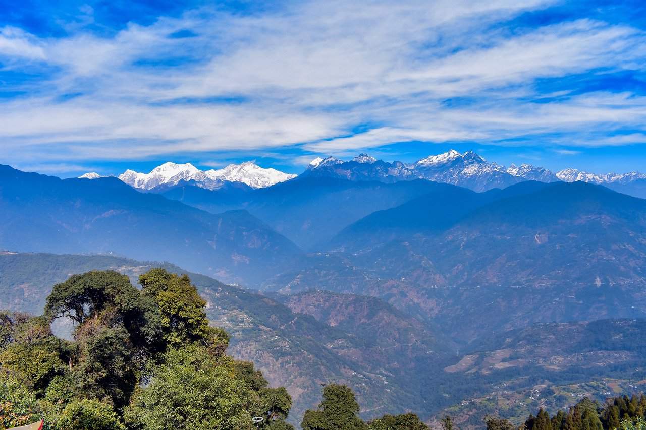 Kanchenjunga mountain in Sikkim