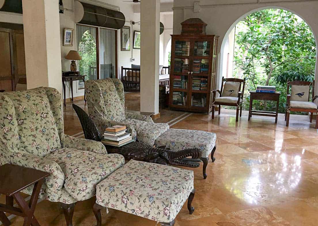 library at Jim's Jungle Retreat, Corbett wildlife lodge