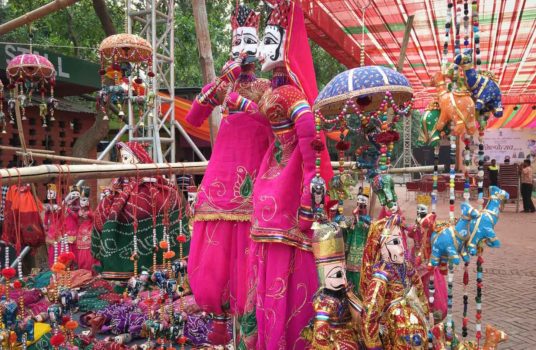 puppets for sale at Dilli Haat