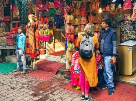 shopping in Delhi at Lajpat Nagar Market