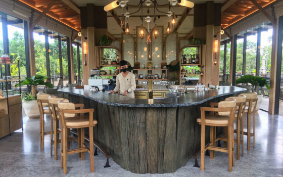 Bar at Jampa Restaurant, Phuket, Thailand