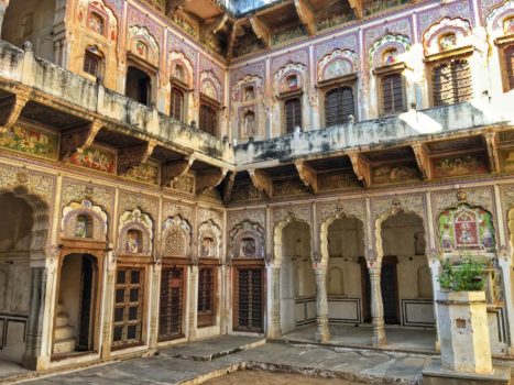 Elaborate haveli in Shekhawati, Rajasthan