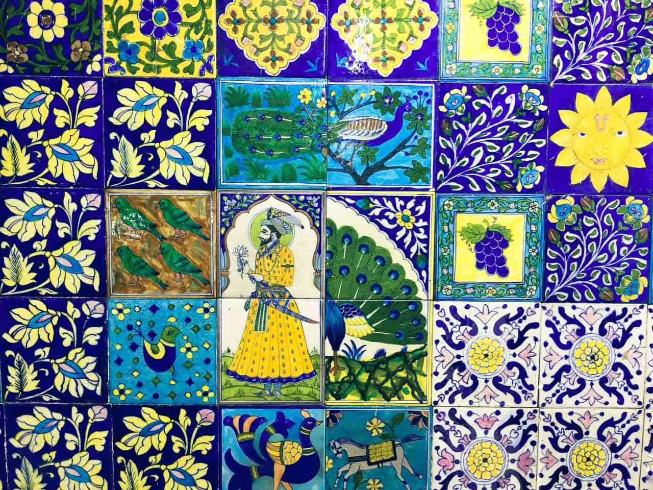Blue pottery tiles, Jaipur Rajasthan