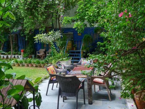 Coral Tree Homestay garden, Agra