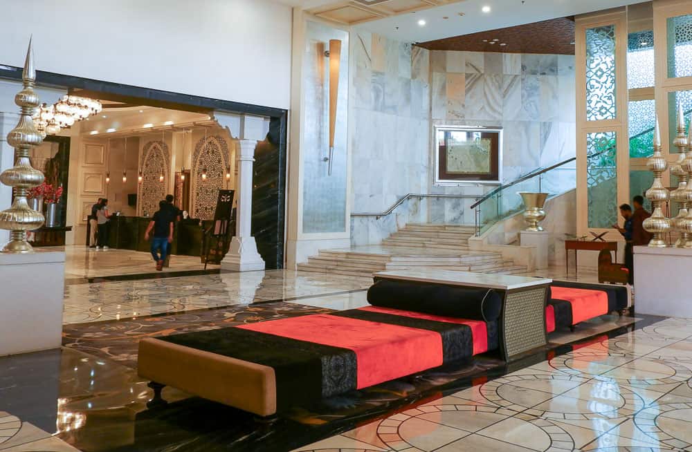 Lobby of ITC Mughal hotel, Agra