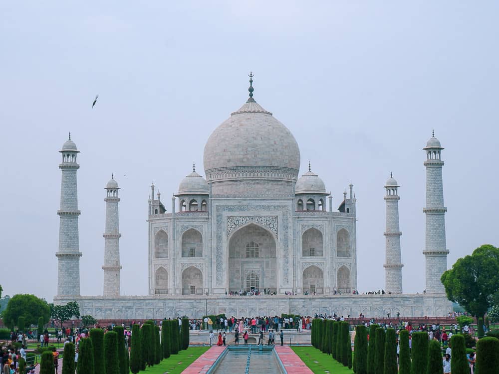 Taj Mahal in Agra is a stop on the Golden Triangle tour