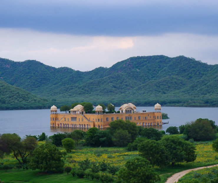 Jal Mahal in Jaipur is a stop on the Golden Triangle tour