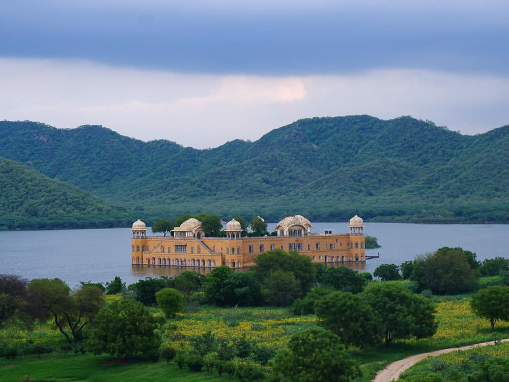Jal Mahal in Jaipur is a stop on the Golden Triangle tour