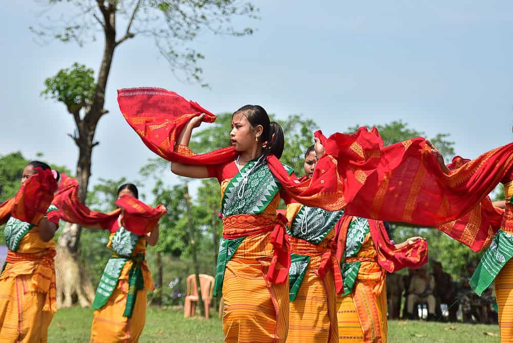 Women dancing in Northeast India
