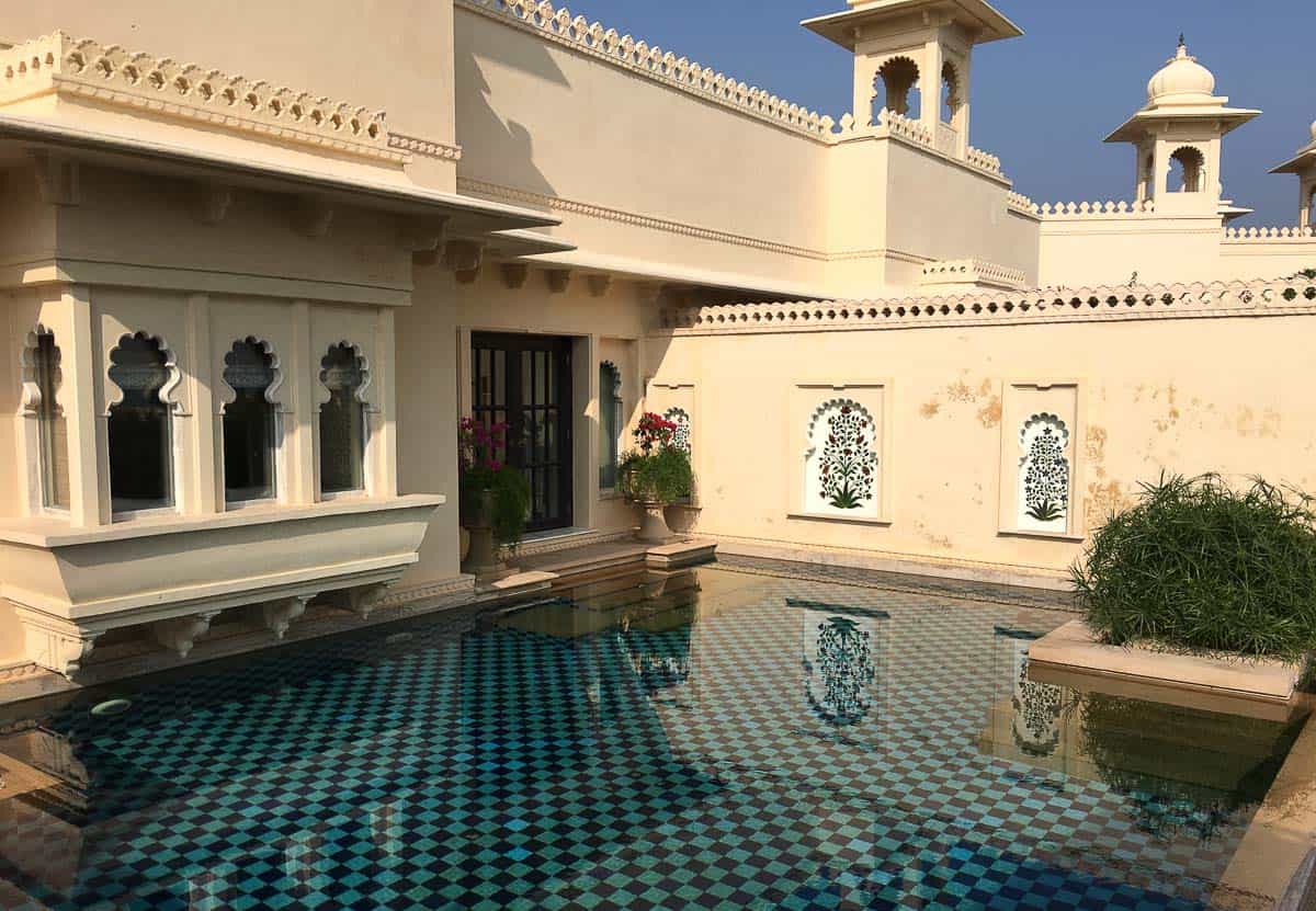 Private pool suite at Oberoi Udaivilas