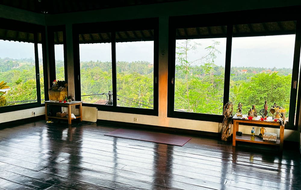 Intuitive Flow Yoga studio, Ubud. Yoga is one of the best things to do in Bali