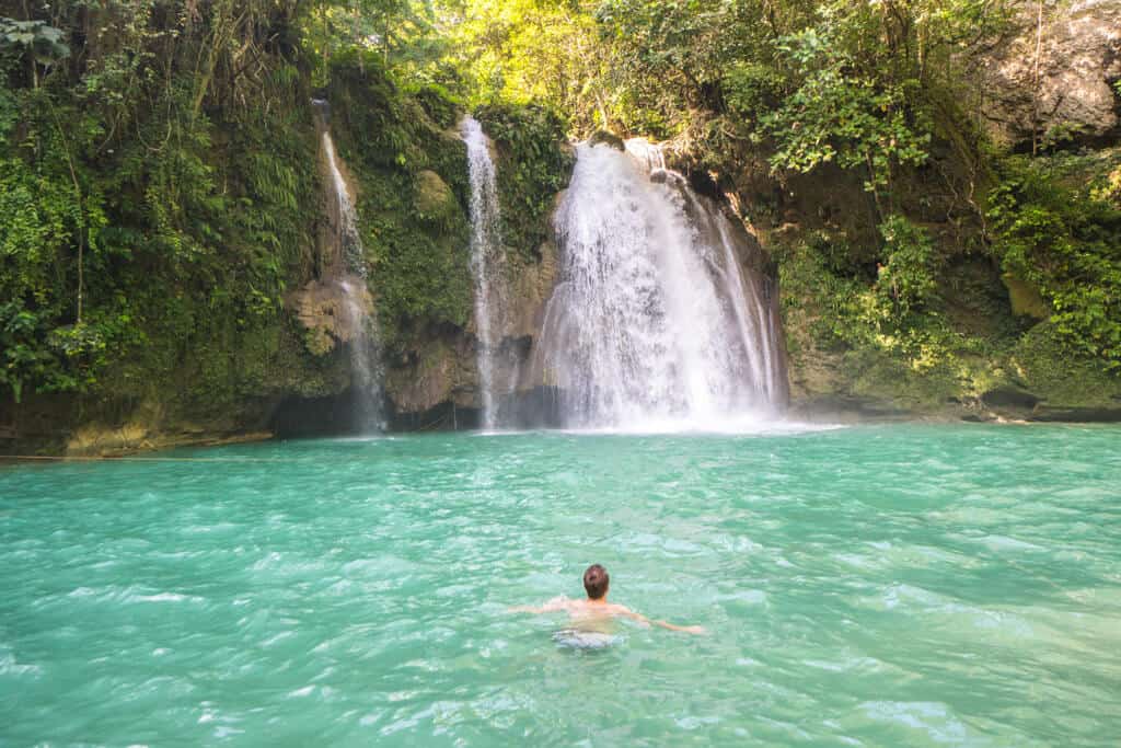 Waterfall on Cebu Island, Philippines.