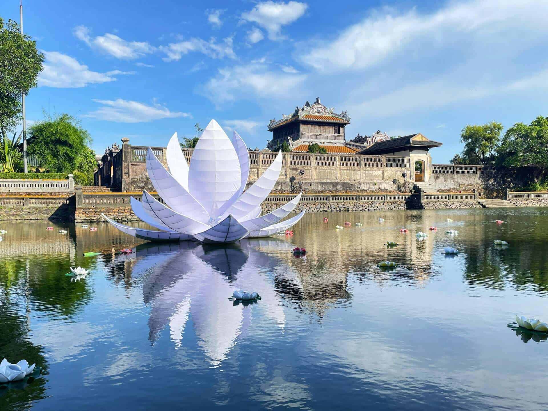 On the Perfume River in Hue Vietnam