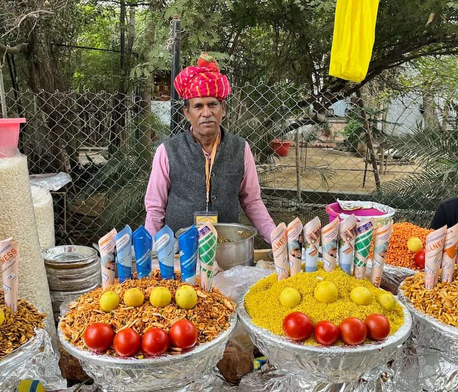 Local delicacies at the Jaipur Literature Festival